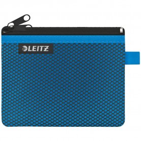 несесер,тоалетни,принадлежности,leitz,wow,nylon,two,pockets,travel,14x10.5,cm,wash,bag,blue
