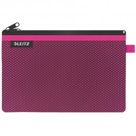 несесер,тоалетни,принадлежности,leitz,wow,nylon,two,pockets,travel,23x15,cm,wash,bag,fuchsia,(pink)