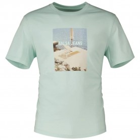 тениска,мъжки,тениски,salsa,jeans,21008118,short,sleeve,t,shirt,light,green,(green)