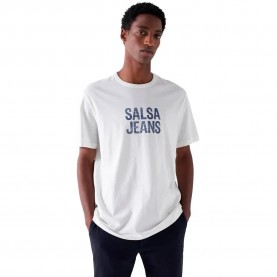 тениска,мъжки,тениски,salsa,jeans,21008163,short,sleeve,t,shirt,white,(white)