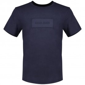 тениска,мъжки,тениски,salsa,jeans,with,textured,branding,slim,fit,fit,short,sleeve,t,shirt,blue,(dark,blue)