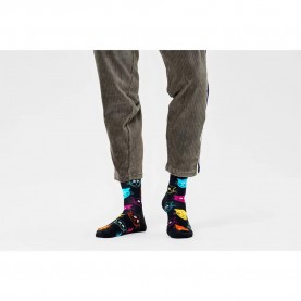 чорапи,мъжки,чорапи,happy,socks,cat,long,socks,grey,(black)