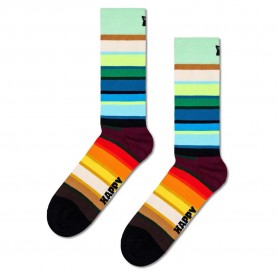 чорапи,мъжки,чорапи,happy,socks,stripe,half,long,socks,light,green,(multicolor)