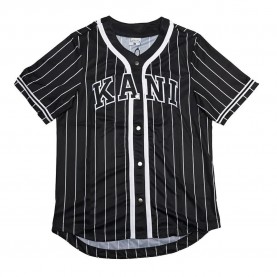 тениска,мъжки,тениски,karl,kani,varsity,striped,baseball,short,sleeve,v,neck,t,shirt,black
