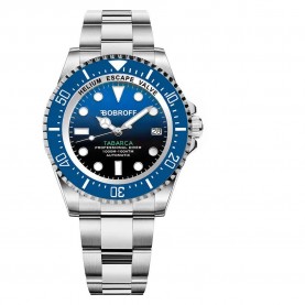 Часовник Bobroff BF0003BA watch - Silver (Silver / Silver / Blue) часовник,часовници,bobroff,bf0003ba,watch,silver,(silver,silver,blue)
