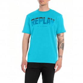 тениска,мъжки,тениски,replay,m6762,.000.23608p,short,sleeve,t,shirt,blue,(turquoise)
