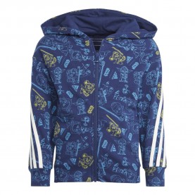 блуза,детски,блузи,adidas,star,wars,full,zip,sweatshirt,blue