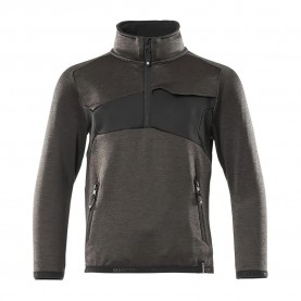 блуза,детски,блузи,mascot,accelerate,18903,half,zip,sweatshirt,dark,anthracite,black,(brown)