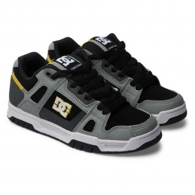 обувки,мъжки,маратонки,dc,shoes,stag,trainers,grey,(grey,yellow)