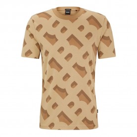 тениска,мъжки,тениски,boss,tiburt,419,short,sleeve,t,shirt,brown