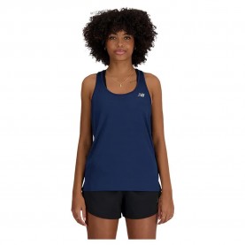 Тениска New balance Sport Essentials sleeveless T-shirt - Blue (NB Navy) тениска,дамски,тениски,new,balance,sport,essentials,sleeveless,t,shirt,blue,(nb,navy)