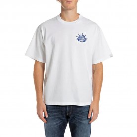 тениска,мъжки,тениски,replay,m6990.000.23454,short,sleeve,t,shirt,white,(off,white)