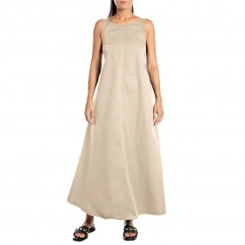 рокля,дамски,поли,и,рокли,replay,w9085.000.84932,sleeveless,long,dress,beige