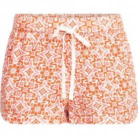 Къси панталони Roxy New Imp Lo Pt shorts - Orange (Cloud Dancer / Pattern_2) къси,панталони,дамски,панталони,roxy,new,imp,lo,pt,shorts,orange,(cloud,dancer,pattern,2)