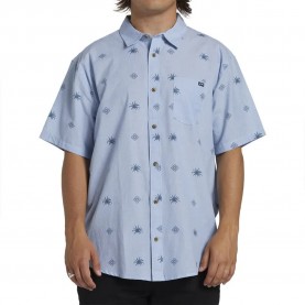 риза,с,къс,ръкав,мъжки,ризи,billabong,sundays,mini,short,sleeve,shirt,blue,suede,(blue)