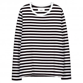 тениска,дамски,тениски,makia,verkstad,long,sleeve,t,shirt,black,white,(multicolor)