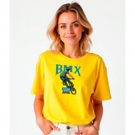 Тениска Kruskis BMX Extreme short sleeve T-shirt - Yellow (Yellow) тениска,дамски,тениски,kruskis,bmx,extreme,short,sleeve,t,shirt,yellow,(yellow)