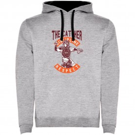 Суичър Kruskis Catcher Discipline Bicolor hoodie - Grey (Heather Grey / Black) суичър,мъжки,пуловери,kruskis,catcher,discipline,bicolor,hoodie,grey,(heather,grey,black)