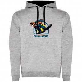 суичър,мъжки,пуловери,kruskis,extreme,snowboarding,bicolor,hoodie,grey,(heather,grey,black)