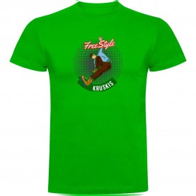 тениска,мъжки,тениски,kruskis,freestyle,rollers,short,sleeve,t,shirt,green