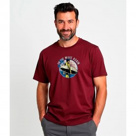 тениска,мъжки,тениски,kruskis,on,the,wave,short,sleeve,t,shirt,red,(dark,red)