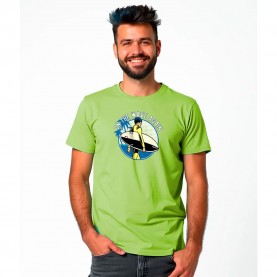 Тениска Kruskis On The Wave short sleeve T-shirt - Green (Light Green) тениска,мъжки,тениски,kruskis,on,the,wave,short,sleeve,t,shirt,green,(light,green)
