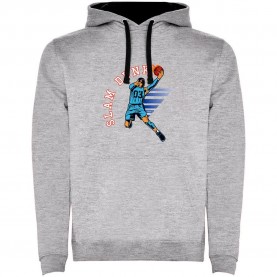 суичър,мъжки,пуловери,kruskis,slam,dunk,bicolor,hoodie,heather,grey,black,(grey)