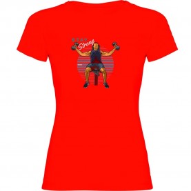 тениска,дамски,тениски,kruskis,stay,strong,short,sleeve,t,shirt,red,(red)