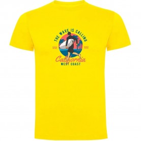 тениска,мъжки,тениски,kruskis,wave,calling,short,sleeve,t,shirt,yellow