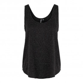 тениска,дамски,тениски,pieces,billo,lurex,sleeveless,t,shirt,black,detail,black,lurex,(black)