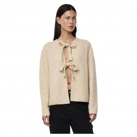 жилетка,дамски,пуловери,дамски,плетени,дрехи,pieces,silly,cardigan,white,pepper,detail,melange,(beige)