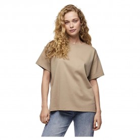 тениска,дамски,тениски,pieces,skylar,oversized,short,sleeve,t,shirt,silver,mink,(brown)