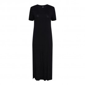 рокля,дамски,поли,и,рокли,pieces,sofia,maxi,short,sleeve,midi,dress,black,(black)