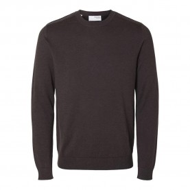 блуза,мъжки,пуловери,selected,berg,b,sweater,brown,(chocolate,torte,detail,melange)