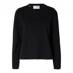 тениска,дамски,тениски,selected,essential,boxy,long,sleeve,t,shirt,black
