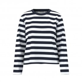 тениска,дамски,тениски,selected,essential,boxy,long,sleeve,t,shirt,dark,sapphire,stripes,bright,white,wide,(white,blue)
