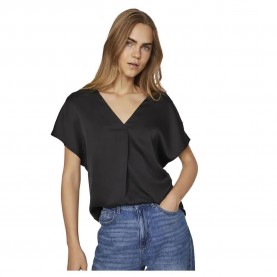 дамски,блузи,дамски,ризи,vila,ellette,short,sleeve,blouse,black