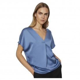 дамски,блузи,дамски,ризи,vila,ellette,short,sleeve,blouse,coronet,blue,(blue)