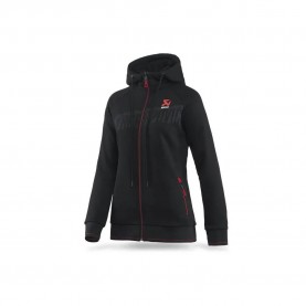 Блуза Akrapovic Corpo full zip sweatshirt - Black (Black / Red) блуза,дамски,блузи,akrapovic,corpo,full,zip,sweatshirt,black,(black,red)