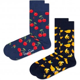 чорапи,мъжки,чорапи,happy,socks,classic,cherrys,half,long,socks,2,pairs,multicolor,(navy)