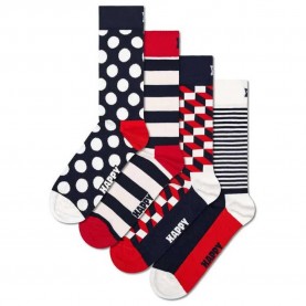 чорапи,мъжки,чорапи,happy,socks,classic,navys,gift,set,half,long,socks,4,pairs,multicolor