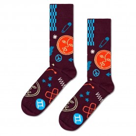 чорапи,мъжки,чорапи,happy,socks,gemini,half,long,socks,multicolor,(dark,red)