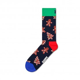 чорапи,мъжки,чорапи,happy,socks,gingerbread,cookiess,gift,box,half,long,socks,multicolor,(navy)