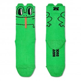 детски,чорапи,детски,чорапи,happy,socks,kids,happy,frog,half,long,socks,green,(green)