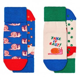 чорапи,детски,чорапи,happy,socks,take,it,easy,anti,slip,long,socks,2,pairs,multicolor,(blue)