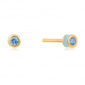 бижутерия,ania,haie,e028,01g,b,earrings,golden,(blue)