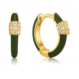 бижутерия,ania,haie,e031,earrings,golden,(green)