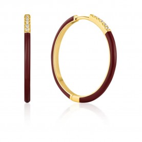 бижутерия,ania,haie,e031,03g,r,earrings,golden,(red)