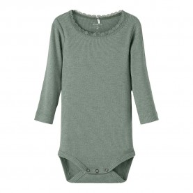 детски,облекла,за,момчета,name,it,baby,long,sleeve,bodysuit,kab,lily,pad,detail,melange,(green)
