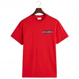 тениска,мъжки,тениски,gant,arch,script,short,sleeve,t,shirt,red